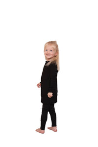 Bryn Sweater Dress - Child in  'Black Magic'- Ready to Ship