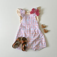 Gemma Ruffled Shorties in 'Candy Plaid' - Ready To Ship