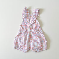 Gemma Ruffled Shorties in 'Candy Plaid' - Ready To Ship