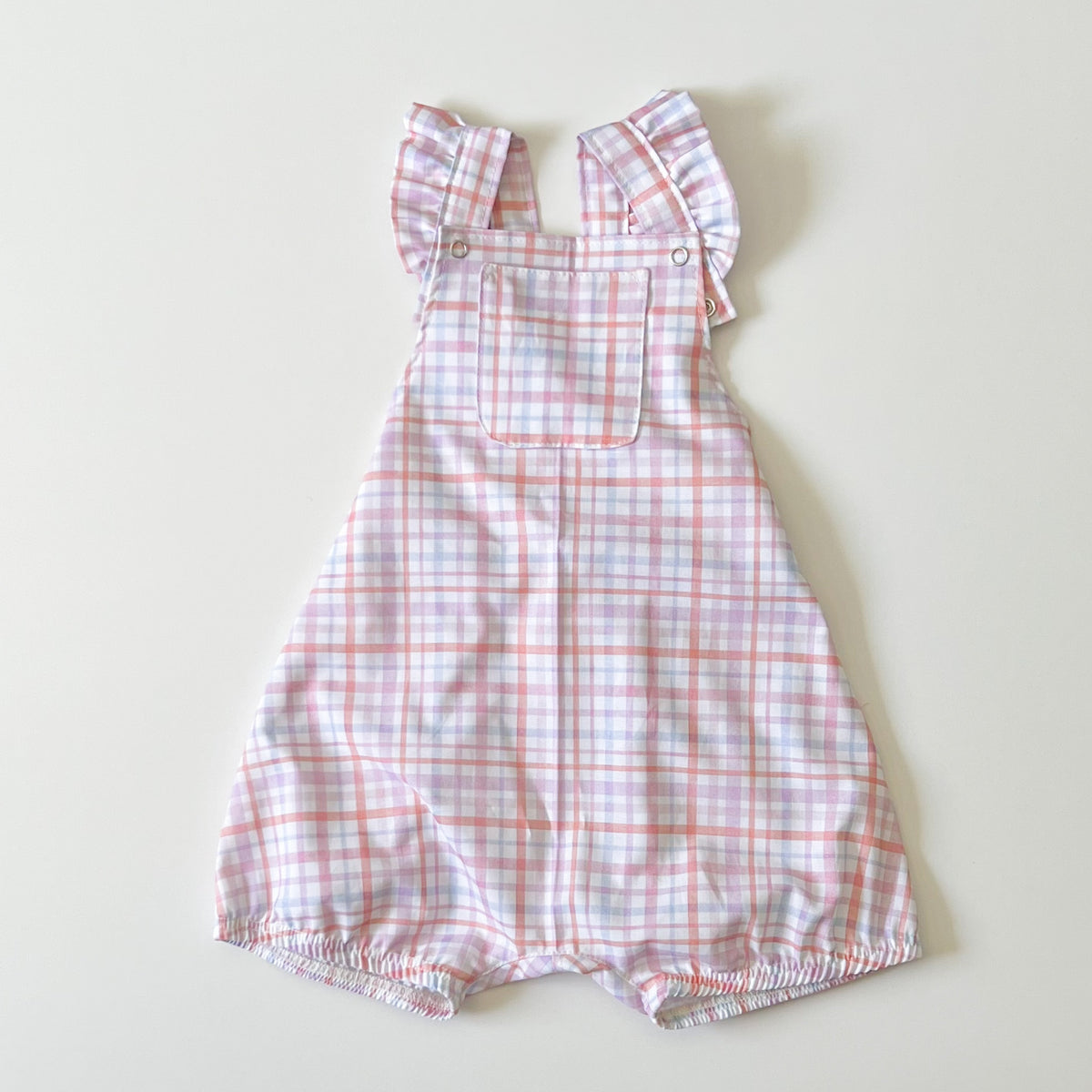 Gemma Ruffled Shorties in 'Candy Plaid' - Ready To Ship