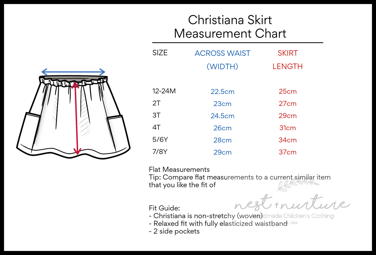 Christiana Skirt in 'Starry Night Plaid' - Ready To Ship