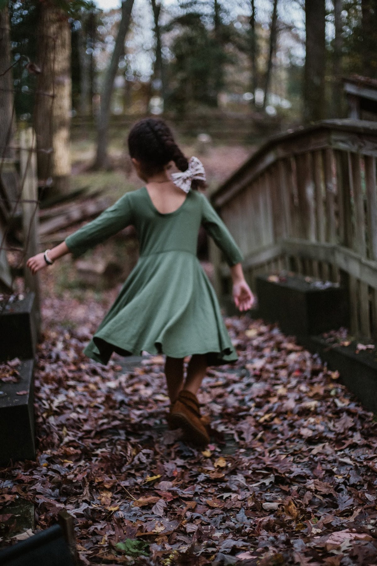 Elle Twirl Dress [Cap Sleeve] in 'Sepia Meadow' - Ready To Ship