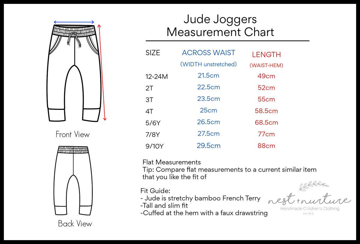 Jude Joggers in 'Shark' - Ready To Ship