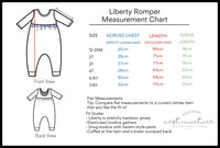 Liberty Romper [3/4 with Flutter Sleeve] in 'Deep Sea' - Ready To Ship