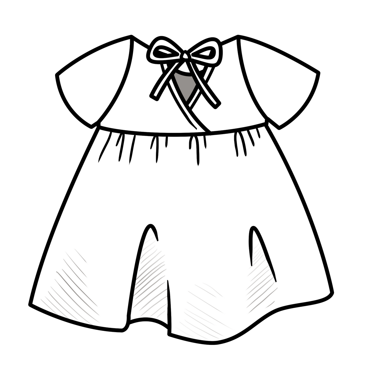 Nora Short-Sleeved Tunic with  Pockets in 'Puppy Party' - Ready To Ship