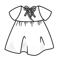 Nora Short-Sleeved Tunic with  Pockets in 'Puppy Party' - Ready To Ship