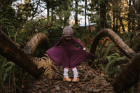 Elle Twirl Dress [3/4 Sleeve With Flutter] in 'Ultraviolet' - Ready To Ship