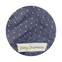 Poppy Tunic with  Pockets in 'Dotty Chambray ' - Ready To Ship