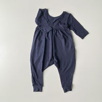 Liberty Romper [3/4 Sleeve] in 'Deep Sea' - Ready To Ship