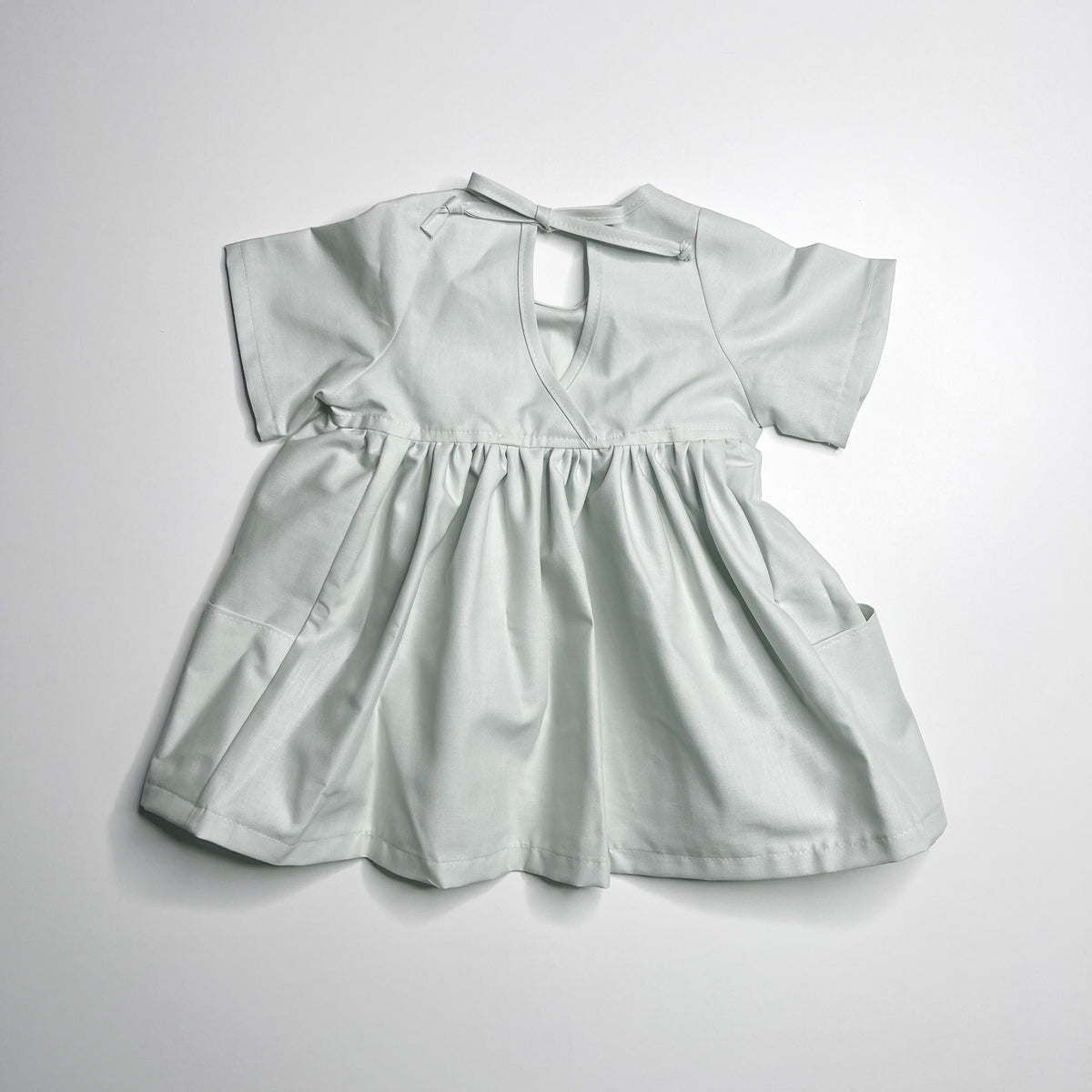 Nora Short-Sleeved Tunic with Pockets in 'Rainwater - Ready To Ship