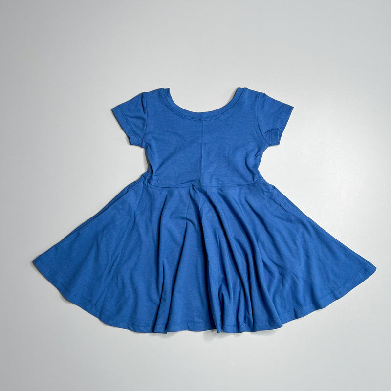 Elle Twirl Dress [Cap Sleeve] in 'Atlantic Blue - Ready To Ship