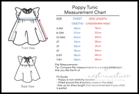 Poppy Tunic with  Pockets in 'Mermaid and Friends' - Ready To Ship