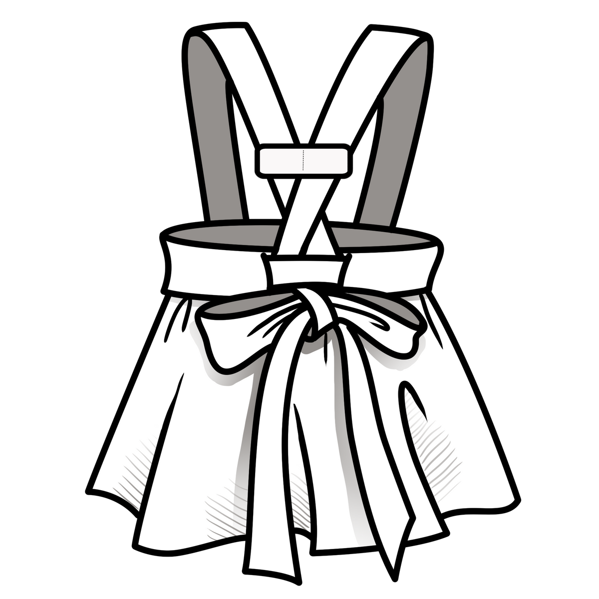 ‘Bunny’ Savannah Suspender Skirt - Aqua Reclaimed  - Ready to Ship