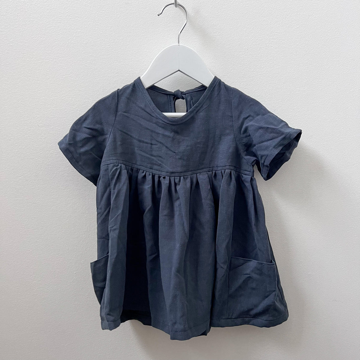 Nora Short-Sleeved Tunic with  Pockets in 'Puppy Party' - Ready To Ship