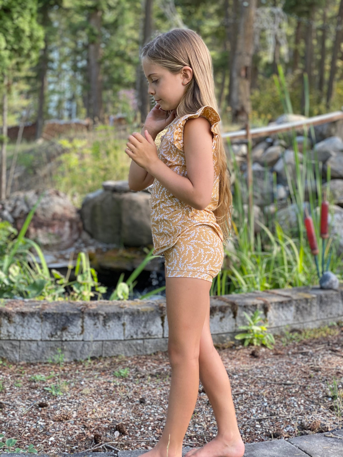 Tilly Tank/Billy Bloomers SET in "Harvest Twig"  - Ready to Ship