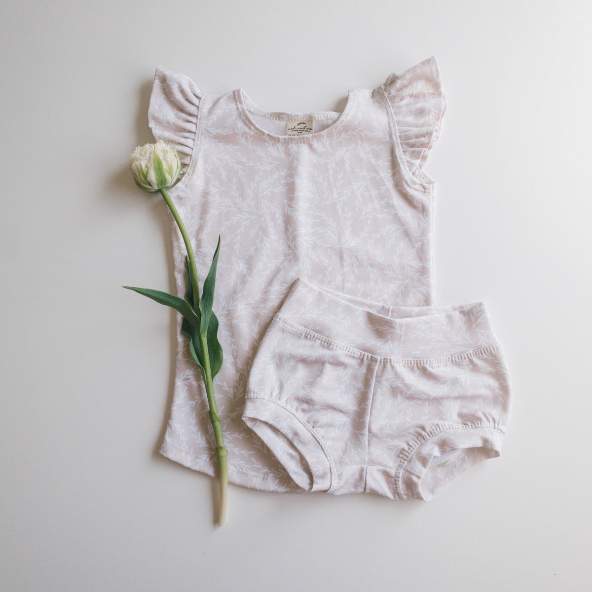 MARKET - Tilly Tank/Billy Bloomers SET in "Blush Twig"  - Ready to Ship