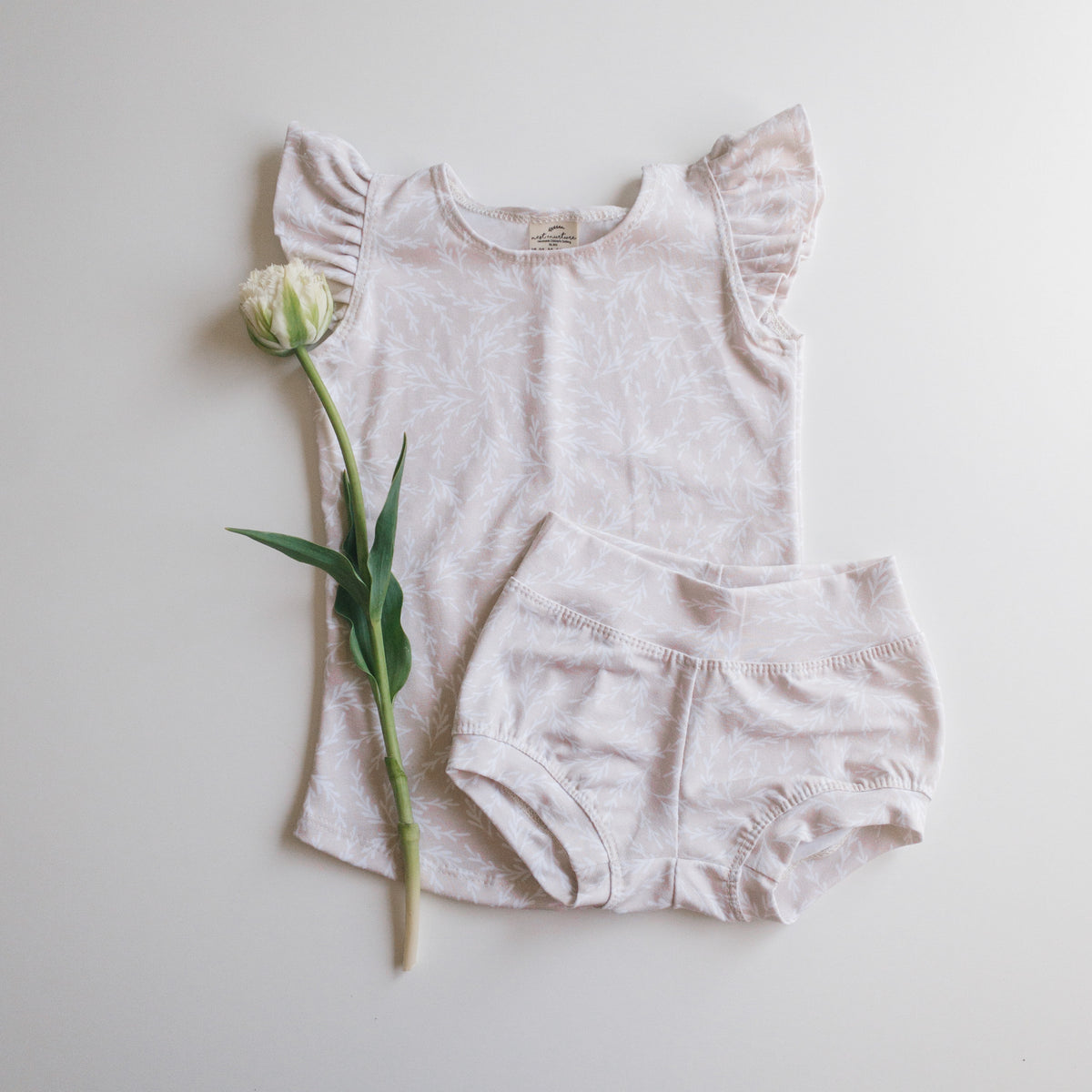 MARKET - Tilly Tank/Billy Bloomers SET in "Blush Twig"  - Ready to Ship