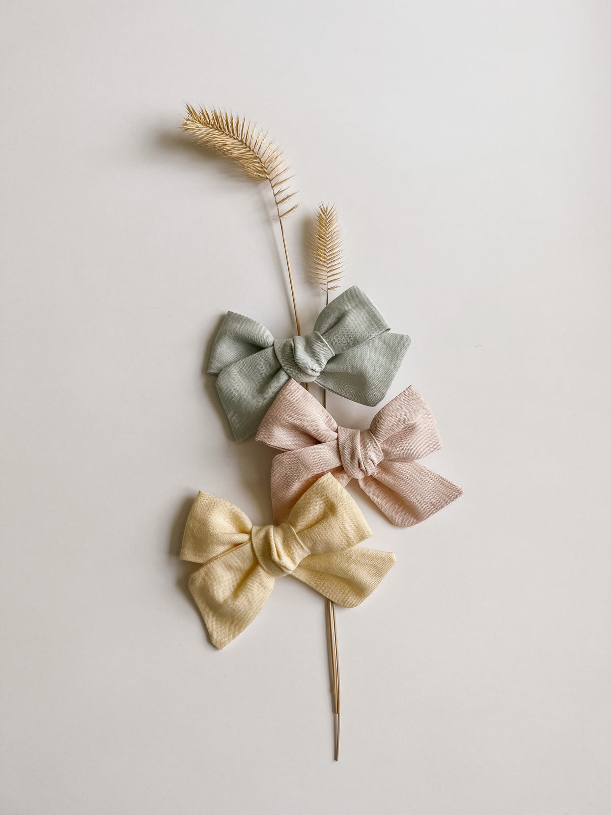 The Pastels  || Trio || Handtied Mini Bow Bundle