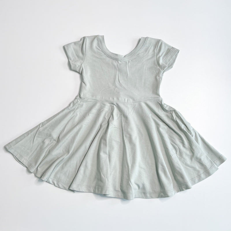 Elle Twirl Dress [Cap Sleeve] in 'Sweet Mint' - Ready To Ship