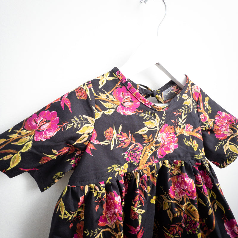 Nora Short-Sleeved Tunic with  Pockets in 'Vivid Rose' - Ready To Ship