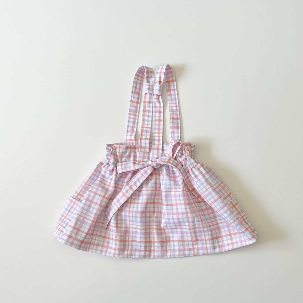 Savannah Suspender Skirt in ‘Candy Plaid’- Ready to Ship