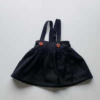 Savannah Suspender Skirt in ‘Noir’- Ready to Ship