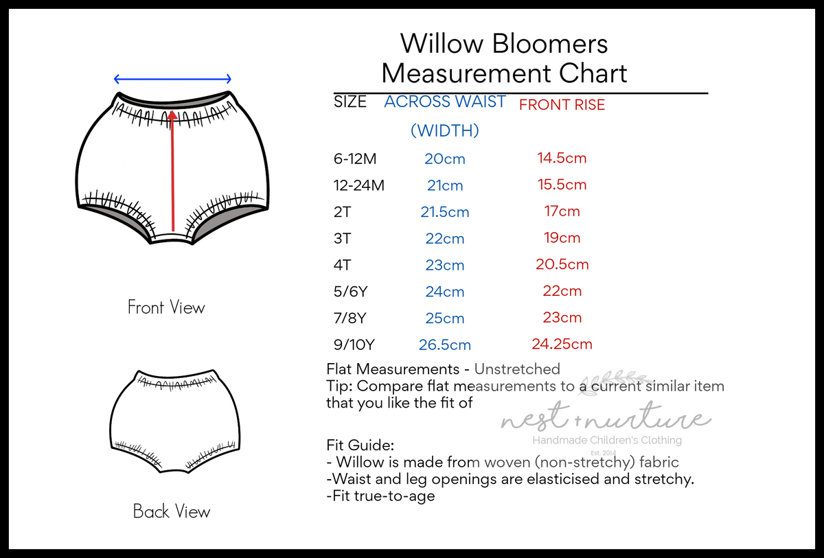 Willow Bloomers - Ready to Ship in ‘Rainy Dots’