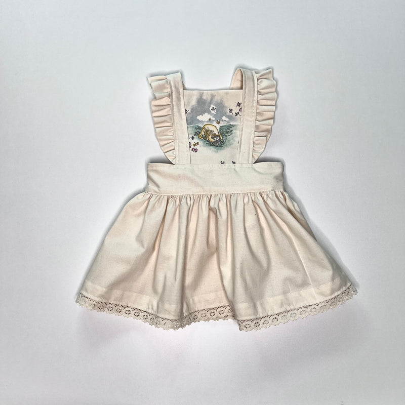 Rosie Pinafore  in "Vanilla Bean with Winnie the Pooh" - Ready to Ship