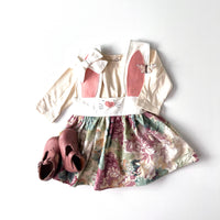 ‘Bunny Big Ears’ Savannah Suspender Skirt - Ready to Ship