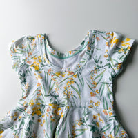 Elle Twirl Dress [Cap Sleeve] in 'Wild Weeds' - Ready To Ship