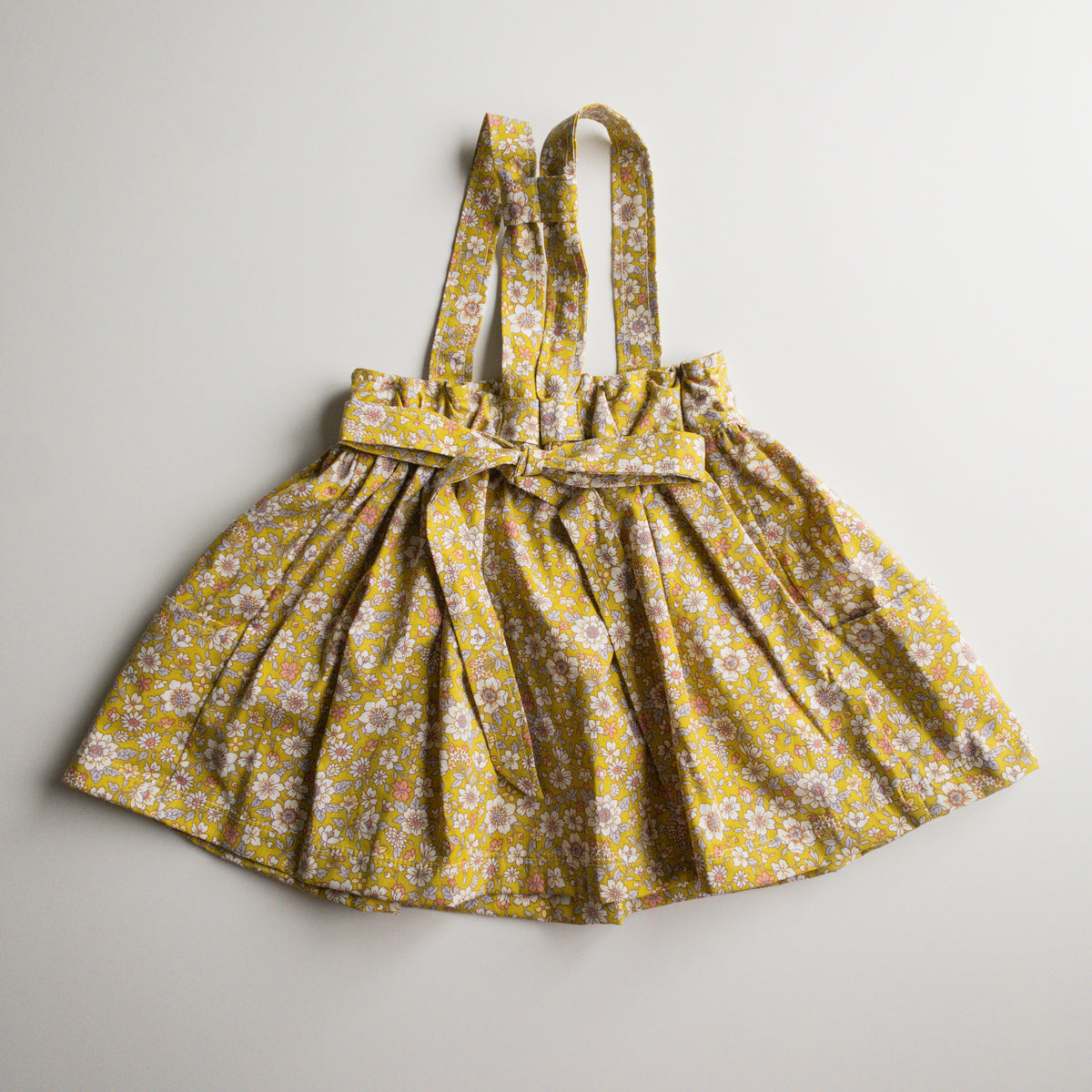 Savannah Suspender Skirt in ‘Chartreuse Floral ’- Ready to Ship