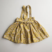 Savannah Suspender Skirt in ‘Chartreuse Floral ’- Ready to Ship