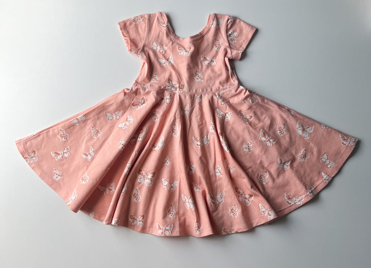 Elle Twirl Dress [Cap Sleeve] in 'Flutterdust' - Ready To Ship