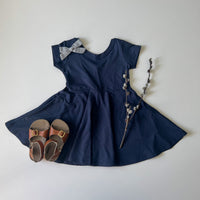 Elle Twirl Dress [Cap Sleeve] in 'Deep Sea' - Ready To Ship